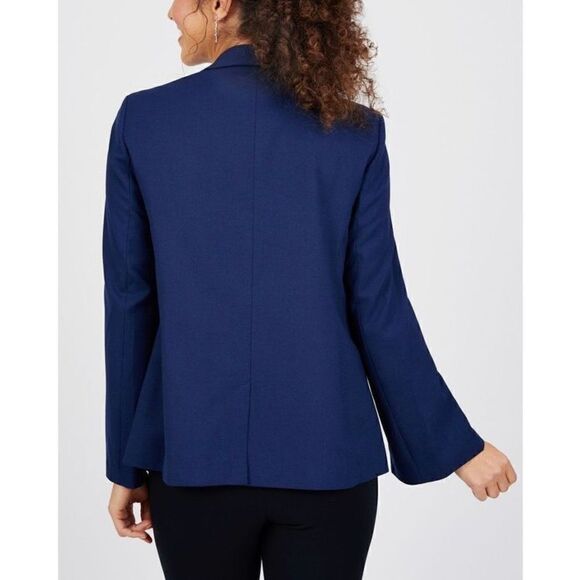 Pre- Loved - Ava Slit Sleeve Blazer - Small/ Navy Blue - Picture 14 of 16